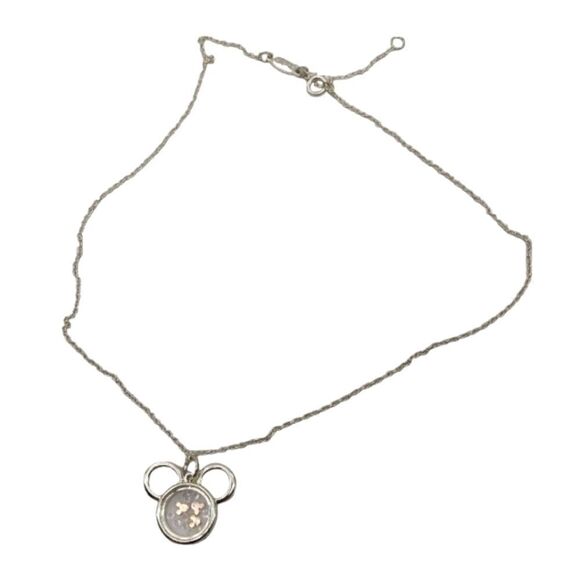 Mickey Mouse Disney  Necklace and Pendant Official Rose Gold & Silver Tone - Picture 3 of 9